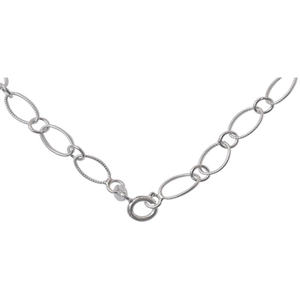 Cadena de Eslabones Grandes de Plata de Ley 925 de 100 cm, Cadenas de Plata para Hombres, Mujeres y Niños - Product Image 2