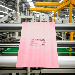 Sacs refermables antistatiques ESD en LDPE rose avec protection électrostatique pour l'emballage de composants électroniques - Product Image 1