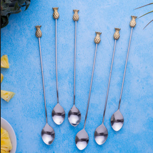 Agitador de Cócteles de Lujo con Diseño de Piña, Agitador de Cócteles Clásico, Herramienta para Mezclar Duradera, Agitadores de Latón - Product Image 2