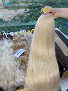 ต่อผมเวียดนามแท้ 100% แบบ Super Double Drawn สีบลอนด์ จัดส่งทั่วโลก ราคาขายส่ง - Product Image 3