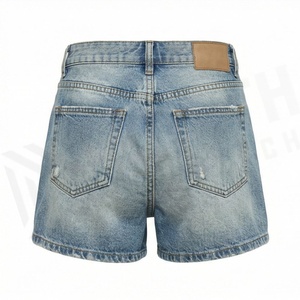 Casual Mid Waist High <b>Stretch</b> <b>Denim</b> Shorts Womens Plus Size Fashionable Washed Jeans Hot Summer Styles Trendy Streetwear - Product Image 2