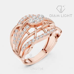 Bague de mariage en or blanc 14 carats avec diamant de laboratoire certifié IGI, taille ronde 0,761 CT, bijou raffiné, cadeau pour fiançailles, mariage ou anniversaire - Product Image 4