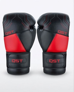 Genuine Leather Unisex Boxing <b>Gloves</b> 12oz 16oz Padded Wrist Support Training Sparring OEM Private Label Low MOQ - Product Image 3
