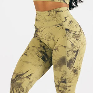 Pantalones de Yoga Sublimados de Marca Privada para Mujer, Leggings Deportivos No Transparentes, Ropa Deportiva de Compresión, Ropa Deportiva Estampada - Product Image 2