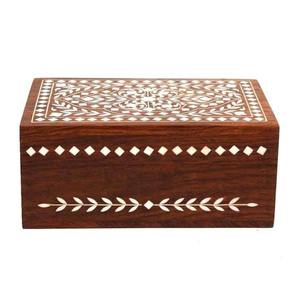 Wood Handcrafted Modern Design Eco-Friendly Jewelry <b>Storage</b> Box for Women Intricate Carved Organizer Case for Rings <b>Earrings</b> - Product Image 3
