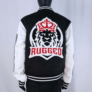แจ็คเก็ตวาร์ซิตี้แฟชั่นสุดฮิต แจ็คเก็ตเลตเตอร์แมนปักโลโก้ตามสั่ง เสื้อผ้าสตรีทแวร์คุณภาพสูงสำหรับผู้ชายและผู้หญิง - Product Image 2