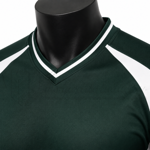 Camiseta de Fútbol Personalizada Verde y Blanca, Transpirable, Antibacteriana, 100% Poliéster, Sublimada, Uniforme Deportivo para Equipo - Product Image 6
