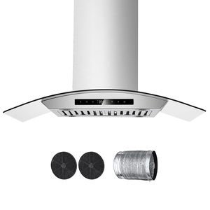 Cappa da Cucina in Acciaio Inossidabile da 30 Pollici con Ventilazione a Camino da 800 CFM e Controllo Touch Gestuale per Uso Domestico - Product Image 1
