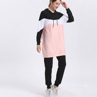 Ensemble de sport islamique vintage pour femme, tenue d'entraînement intégrale respirante avec broderie