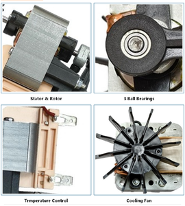 Moteur de compresseur de nébuliseur à piston asynchrone monophasé à pôles ombragés entièrement fermé - Product Image 2