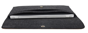 Funda para Portátil de Fieltro Gris Carbón de 17 Pulgadas - Funda Protectora Delgada y Elegante para MacBook / Dell / HP (Dimensiones Exteriores: 17.9" X 12.5") - Product Image 2