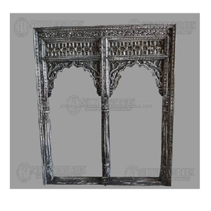 Raj Mehal Theme Handcrafted Wooden <b>Frame</b> Traditional Indian Decor Entrance Plaque for <b>Weddings</b> - Product Image 1
