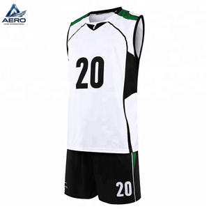 Offre Spéciale : Nouveaux Ensembles de Volleyball Confortables – Maillot à Manches Courtes et Short Imprimés, Uniformes de Volleyball Personnalisés avec Logo - Product Image 1