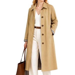 Abrigos de lana personalizados de color rosa empolvado de longitud media para mujer, chaqueta de solapa cruzada con botones frontales, ropa de abrigo de invierno - Product Image 4