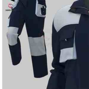 Vêtements de travail printemps : Veste et pantalon, uniforme de travail, combinaison de chantier personnalisée, salopette, vêtements de réparation automobile – Vente directe usine - Product Image 4