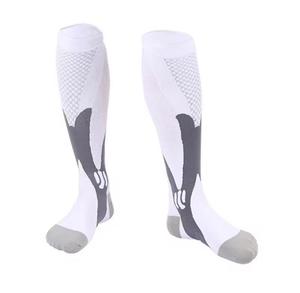 Chaussettes de compression pour hommes, solides, antidérapantes, fines, tricotées, respirantes, pour le sport, été, polyamide - Product Image 2