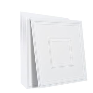 Pannelli per Controsoffitto in PVC Premium, Confezione da 12, 60x60 cm, Facile Installazione, Taglio Senza Colla - Product Image 1