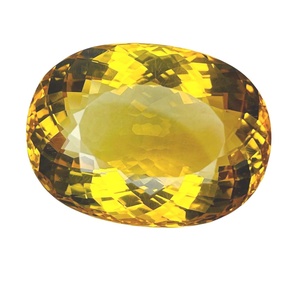 Pierre précieuse naturelle Citrine Jaune, taille ovale, certifiée IGI, effet optique lumineux, haute qualité, pierre précieuse en vrac pour la fabrication de bijoux - Product Image 4