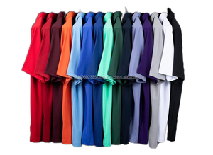 Polo de golf pour homme, séchage rapide, imprimé tendance, manches courtes, tissu tricoté avec motif brodé - Product Image 6