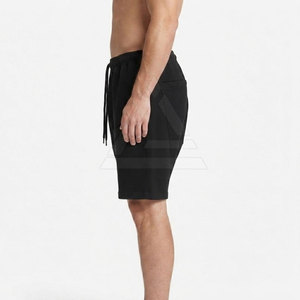 Pantalones Cortos Casuales de Hombre con Entrepierna Caída, Ajuste Holgado Oversize, Pierna Ancha, Cintura con Cordón, Mezcla de Algodón, Estilo Urbano Moderno - Product Image 5