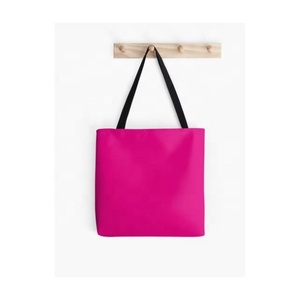 Summer Versatile New <b>Plain</b> Embroidered Foldable Shopper Tote Folding Convenient <b>Large</b> Capacity Storage Bag With GOTS Approval - Product Image 3