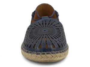 Sandalias Planas de Cuero Genuino para Mujer, Punta Abierta, Transpirables, con Suela de Esparto, Tendencia de Moda de Verano - Product Image 3