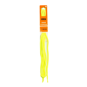 Laccio per scarpe Ilan 140 cm giallo fluorescente per sneakers - Product Image 1