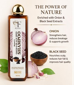 Shampooing Puissant à l'Oignon et aux Graines Noires Anti-Casse pour Cheveux Volumineux et Croissance Capillaire, Soin Quotidien Nourrissant aux Herbes, Unisexe - Product Image 3