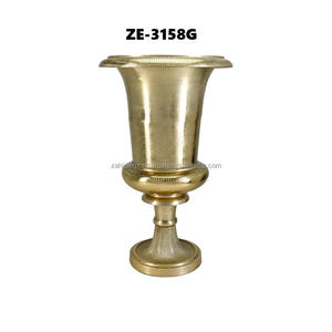 Decorative Flower <b>Vase</b> for Shelf & Console <b>Table</b> Flowers Hammered Textured Festive Tabletop for Decorative Zahid Exports - Product Image 1