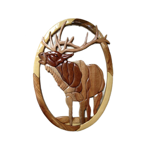 แผ่นไม้ประตูไม้คุณภาพสูง/สีไม้แกะสลัก intarsia สำหรับตกแต่งแผ่นโลหะตกแต่งห้องบ้านโรงแรมของขวัญงานฝีมือ - Product Image 6