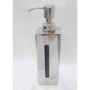 Distributeur de savon carré en acier inoxydable plaqué or Distributeur de bouteille de liquide Pompe pour salle de bain Lavage des mains Bouteille de savon liquide - Product Image 5