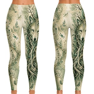 Leggings de Cintura Alta con Estampado Paisley, Tejido Elástico, Estilo Bohemio, Casuales para Mujer, 220g, para Todas las Temporadas - Product Image 2