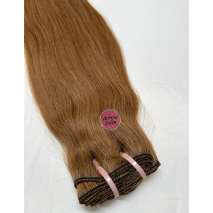 Extensions de cheveux humains Remy lisses blond miel Arrow Exim, double trame tissée à la machine, décolorées chimiquement, 100g, sans recoloration - Product Image 5