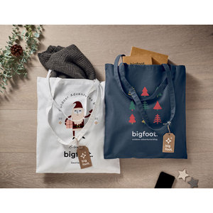 Borsa di stoffa personalizzata cotonel borse colorate promozionali in cotone - Product Image 2