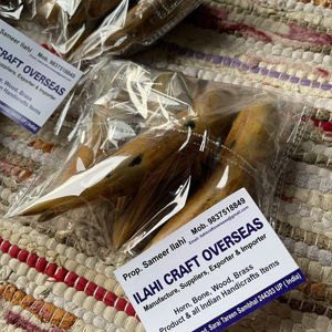 Cuerno de Búfalo Natural Ecológico, Pulido, con Punta Quemada, Rústico, para el Año Nuevo Chino, de Alta Calidad - Product Image 1