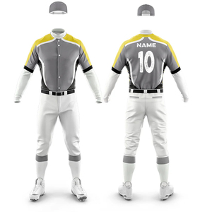 Camiseta de béisbol a rayas estampada 100% poliéster, uniforme de béisbol de color personalizado, uniforme con logotipo personalizado para hombre, de calidad económica. - Product Image 6