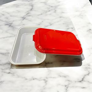 Plateau jetable rectangulaire de conteneur de papier d'aluminium pour le service de nourriture de ligne aérienne à emporter - Product Image 2