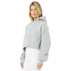 Custom Long Sleeve Pullover Wholesale Custom Logo Oversized Blank <b>Thick</b> Winter Cropped Zip up Hoodie Women - Product Image 2