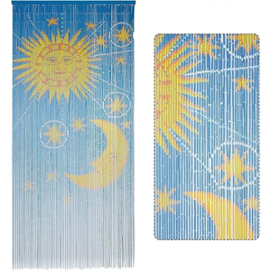 Luxury Bamboo Beaded Curtain Handmade Vietnamese Craftsmen Custom Room Divider Bohemian Design Blackout Light Control Durable - Product Image 1
