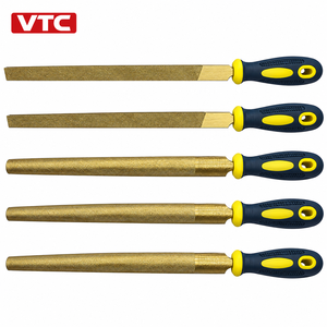 Juego de 5 limas planas de 250 mm, corte bastardo, doble corte, óxido de aluminio, grado industrial, herramienta para pulir metal, más vendido - Product Image 1