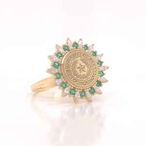 Anillo Escolar BOJ 079, Anillo Universitario y de Colegio, Anillo de Graduación para Mujer, Anillo Personalizado con Año de Graduación, Anillo en Oferta a Bajo Precio - Product Image 1