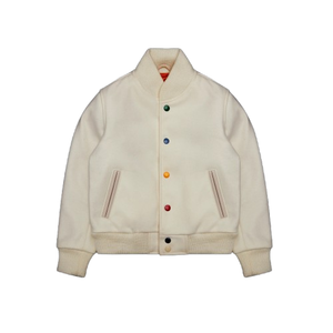 Chaqueta Varsity Personalizada para Hombre, 100% Lana Chenille, de Alta Calidad, Estilo Universitario de Béisbol, con Botones Coloridos, Estilo Urbano, Chaqueta Letterman - Product Image 5