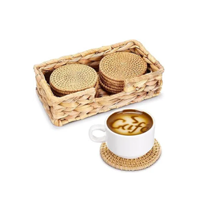 Assiette en rotin tressé durable, résistante à la chaleur, de qualité artisanale pour les fêtes et la décoration de table - Product Image 2