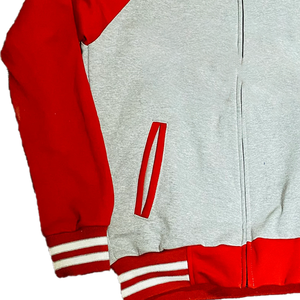 เสื้อแจ็คเก็ตวาร์ซิตี้แบบยูนิเซ็กซ์สั่งทำพิเศษ ผ้าขนสัตว์หนานุ่ม ติดกระดุมหุ้มผ้า พิมพ์ลายดิจิทัล สีสันสดใสตามสั่ง - Product Image 2