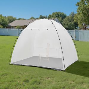Tenda Cabina di Verniciatura Portatile 91.7 X 67.7 X 74.8 Pollici con Pavimento Integrato e Rete Protettiva, Riparo per Stazione di Verniciatura a Spruzzo per una Verniciatura Comoda - Product Image 2
