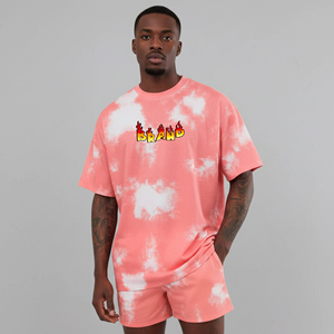 2026 New Arrived Summer Casual Wear Streetwear Customized DTF Printed logo 100% Cotton Solid Regular Men's Sportswear-Training - Product Image 3