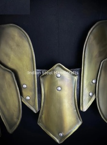 Ceinture ronde en métal argenté avec impression en relief, costume de chevalier médiéval et accessoire de cosplay - Product Image 2
