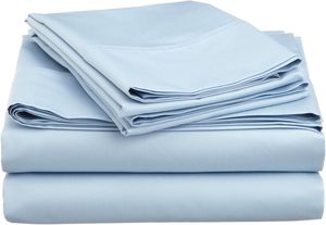 Hotel Home Hot Selling 300tc Solid Everyday Use 100% Microfiber Cotton Feeling Wrinkle Resistant Eco-Friendly 4-Piece Bedding - Product Image 2