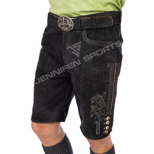 Elegantes Lederhosen Tradicionales Alemanes para Hombre, Estilo Casual para Boda, con Bordado, Diseño Bávaro en Piel de Cabra para Adultos - Product Image 3