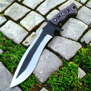 Premium Quality Bowie Knife for <b>Outdoor</b> Camping Hunting Hiking and Survival Activities Custom Fixed Blade Design with Comfort - Product Image 2